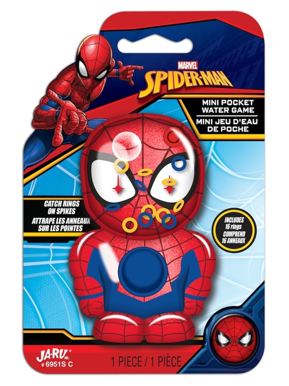 Licensed Spiderman Mini Pocket Water Game